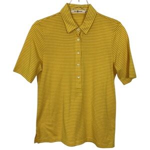 Tory Burch Tory Sport yellow pique polo shirt